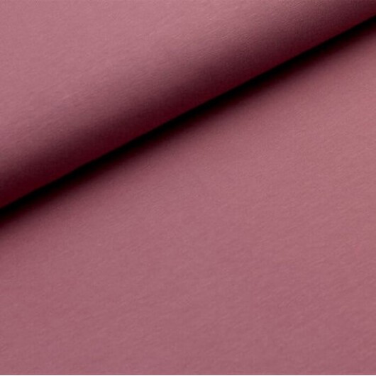 Bomullsjersey enfärgat tyg 155cm 241 Mörk gammelrosa - 50cm