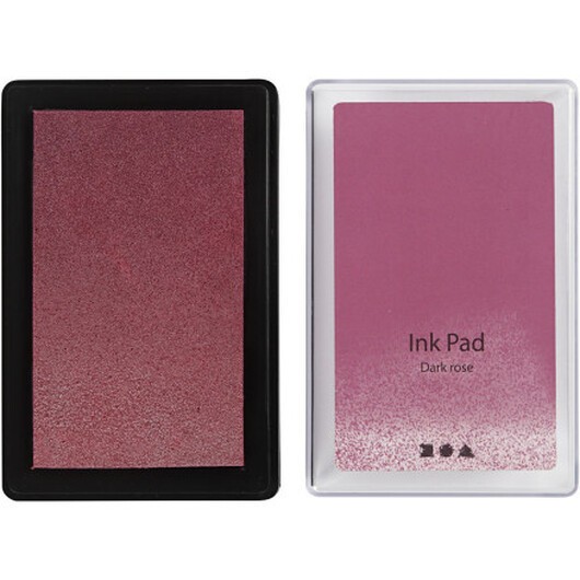 Stämpeldyna, H: 2 cm, storlek 9x6 cm, mörkt Rosa, 1 st.