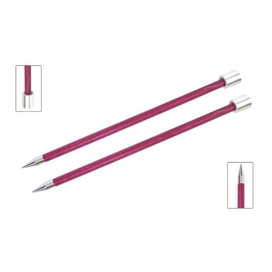 KnitPro Royalé Stickor / Jumperstickor Björk 35cm 9,00mm / 13.8in US13 Fuchsia Fan