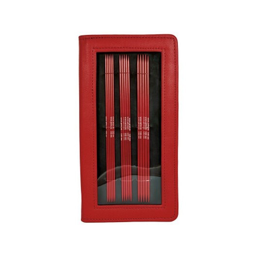 Järbo Röd Strumpstickor Aluminium Set 2,5-4,5 mm 5 storlekar