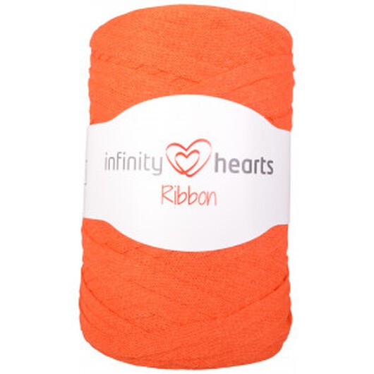 Â Infinity Hearts Ribbon Trikågarn 26 Orange