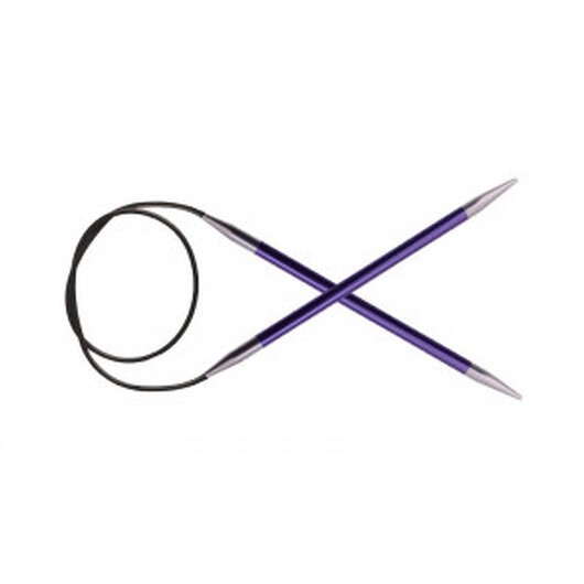 KnitPro Zing Aluminium Rundstickor 40cm 7,00mm / 15.7in US10Â¾ Amethyst