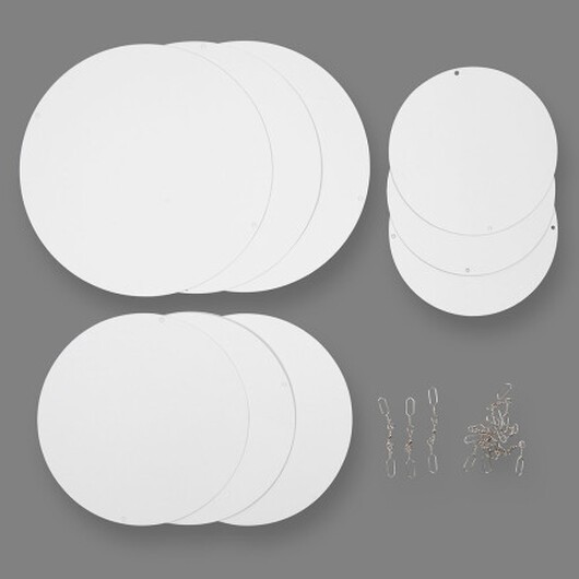 Klocka, diam. 12+15+18 cm, 300 g, 4 st / 1 frp.