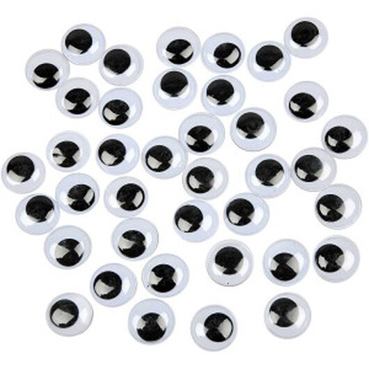 Rörliga Ãgon, ej självhäftande, Dia. 20 mm, 500 st./ 1 förp.