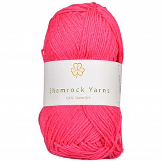 Shamrock Yarns 100% Bomull Garn 20 Mörk Cerise