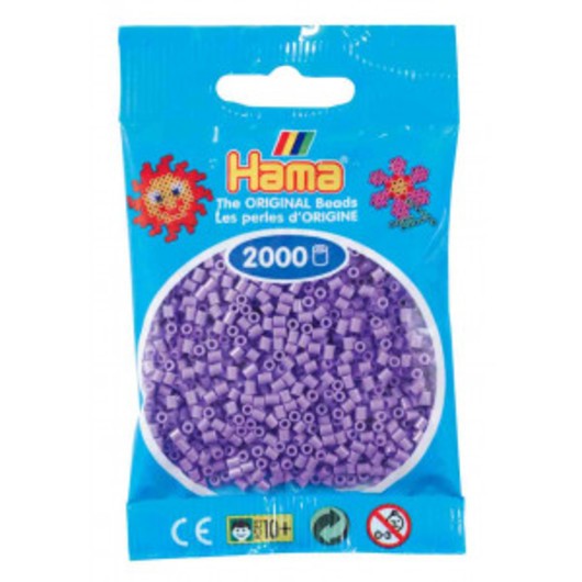 Hama Mini Pärlor 501-45 Pastell Lila - 2000 st