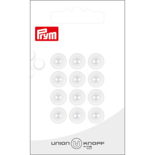 Prym Plastknapp Vit 10 mm - 12 st.