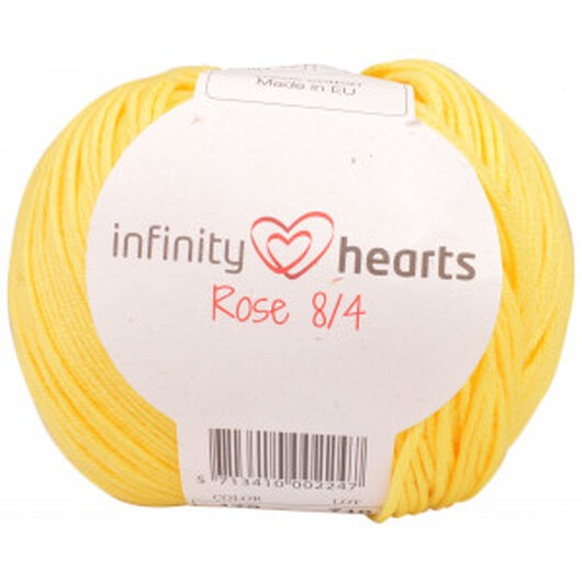 Infinity Hearts Rose 8/4 Garn Unicolor 179 Gul