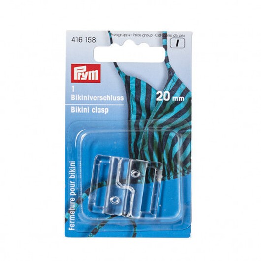 Prym Bikinispänne Plast Transparent 20mm - 1 set