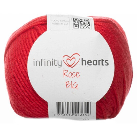 Infinity Hearts Rose Big Garn 19 Röd