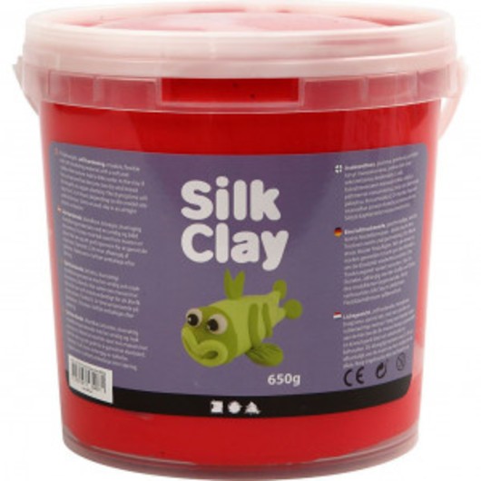 Silk ClayÂ®, röd, 650 g/ 1 hink