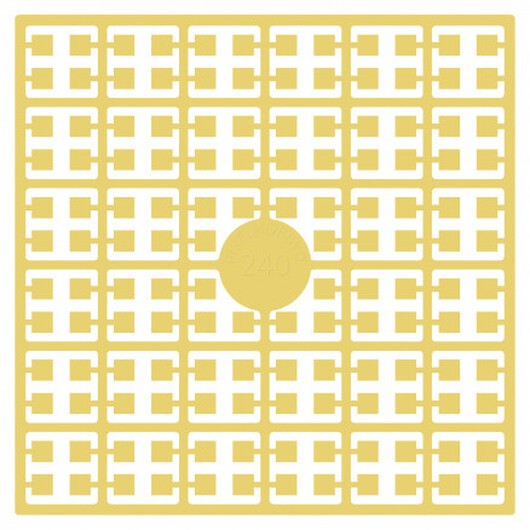 Pixelhobby Midi Pärlor 240 Extra ljus Guld 2x2mm - 140 pixels