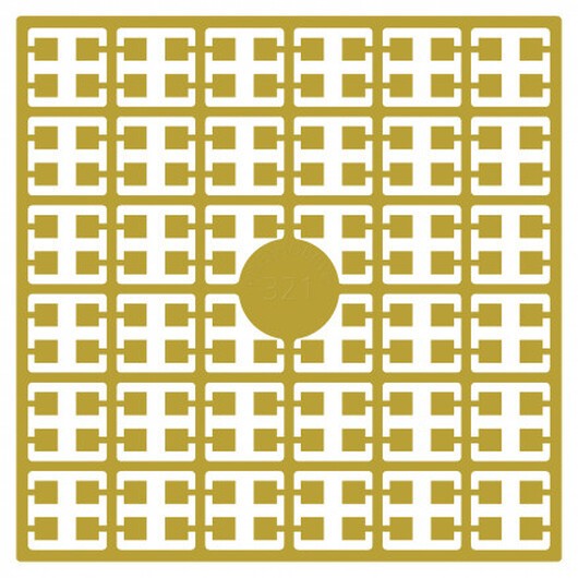 Pixelhobby Midi Perler 321 Ljus Gyllene Oliv 2x2mm - 140 pixels