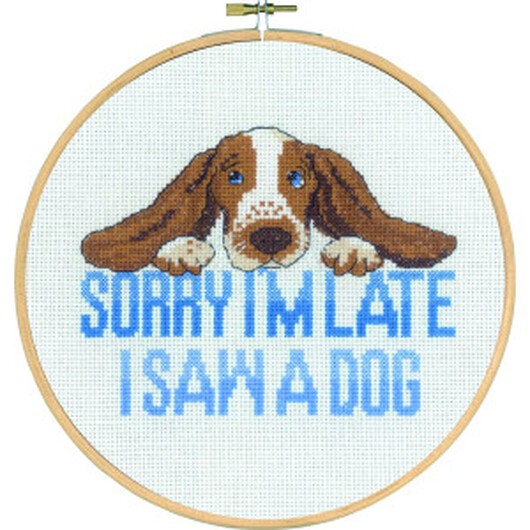 Permin Broderikit Sorry I'm late Ø20cm