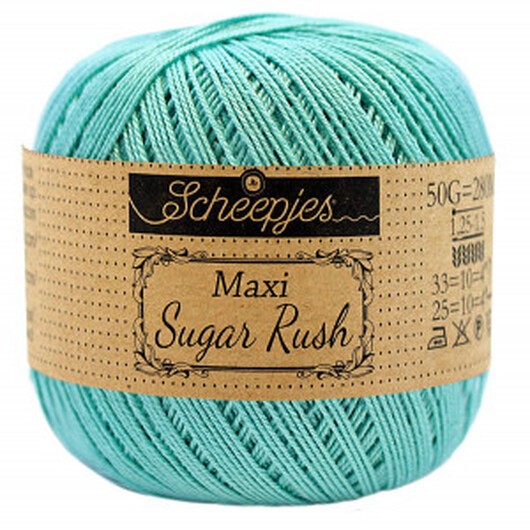 Scheepjes Maxi Sugar Rush Garn Unicolor 253 Tropic