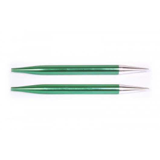 KnitPro Zing Ändstickor Aluminium 13cm 8,00mm / US11 Emerald