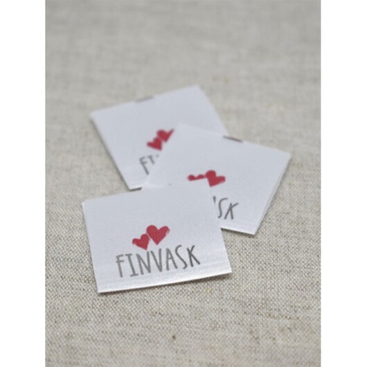 Label Finvask Handmade Vit - 5 st.