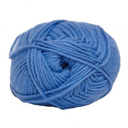 Hjertegarn Cotton nr. 8 Garn 621 Ljus Jeansblå