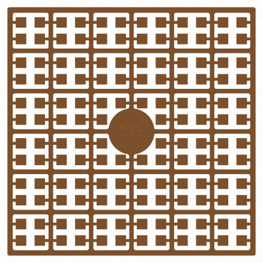 Pixelhobby Midi Pärlor 513 Mörk Gyllenbrun 2x2mm - 140 pixels