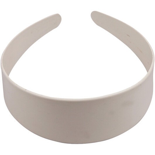 Hårband, B: 40 mm, vitt, 1 st.