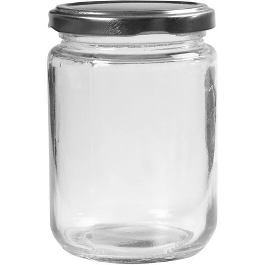 Syltburkar, H: 11 cm, Dia. 7,5 cm, 370 ml, transparent, 6 st./ 1 förp.