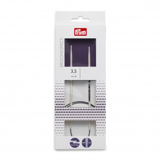 Prym Ergonomics Rundstickor Plast 60cm 3,50mm / 23.6in US4