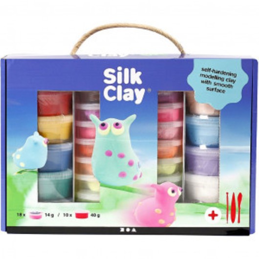Silk ClayÂ® Presentask, mixade färger, 1 set