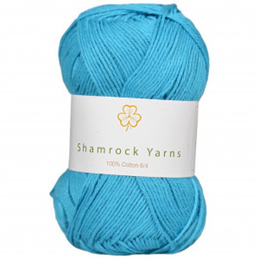 Shamrock Yarns 100% Bomull Garn 12 Mörk Turkos