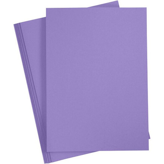 Kartongpapper, A4, ark 210x297 mm, 180 g, lila, 20 ark/ 1 förp.