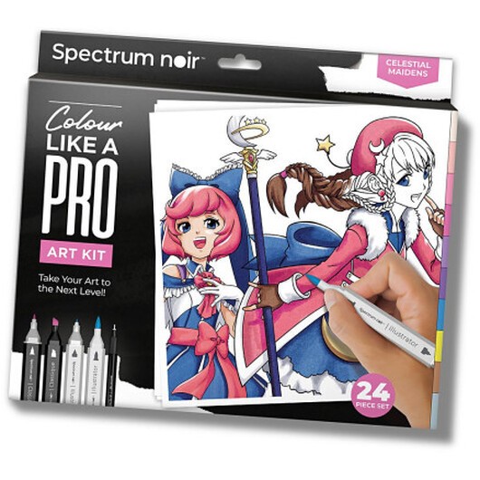 DIY Kit Illustration, Celestial Maidens, mixade färger, 1 förp.