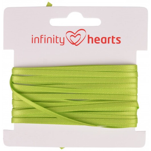 Infinity Hearts Satinband Dubbelsidig 3mm 551 Grön - 5m