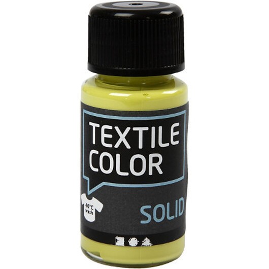 Solid textilfärg, täckande, kiwi, 50 ml/ 1 flaska