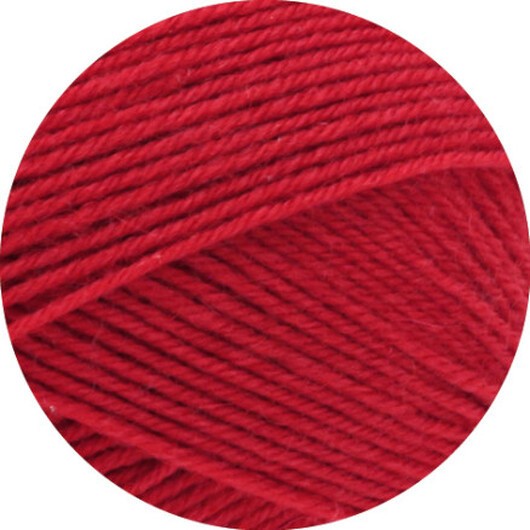 Lana Grossa Meilenweit 100 Merino Extrafine Uni Garn 2408 Röd