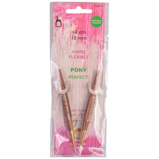 Pony Perfect Rundstickor Trä 40cm 10,00mm / 23.6in US15