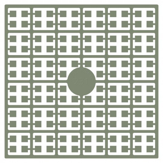 Pixelhobby Midi Pärlor 231 Extra mörk Grågrön 2x2mm - 140 pixels