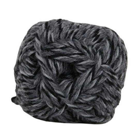 Hjertegarn Ragg-strømpegarn Print 762 Ljusgrå/Koksgrå/Svart