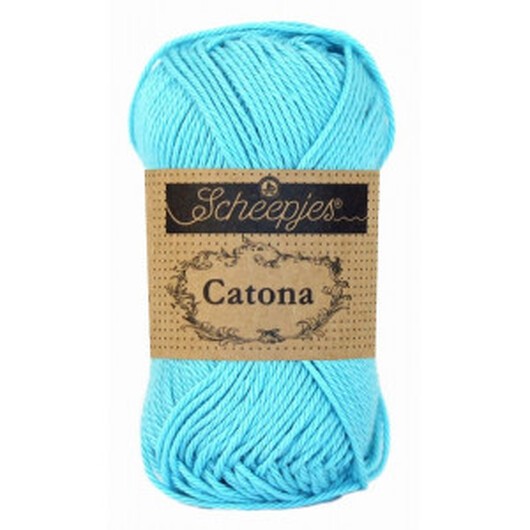 Scheepjes Catona Garn Unicolor 397 Cyan