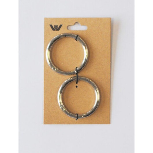 Karbinhake Ring 32mm Guld - 2 st.