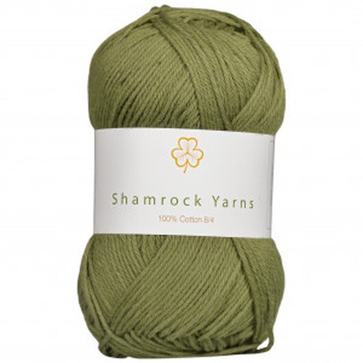 Shamrock Yarns 100% Bomull Garn 14 Dov Armygrön