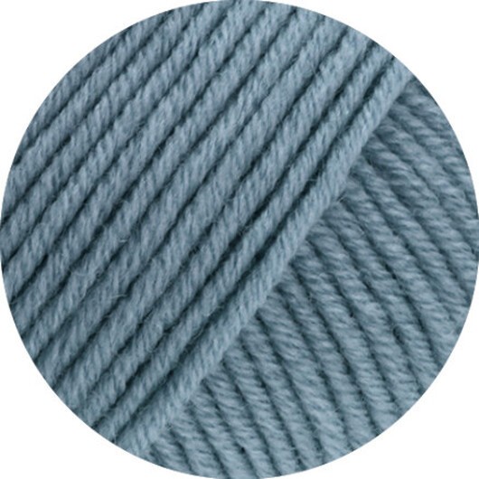 Lana Grossa Cool Wool Superbig Uni Garn 19 Grå Blå