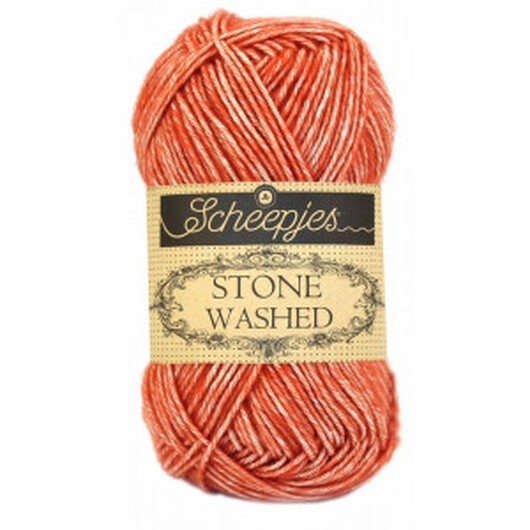 Scheepjes Stone Washed Garn Mix 816 Coral