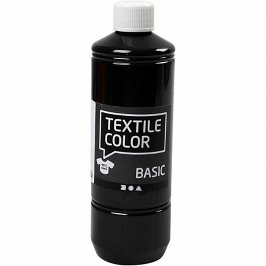 Textile Color textilfärg, 500 ml, svart