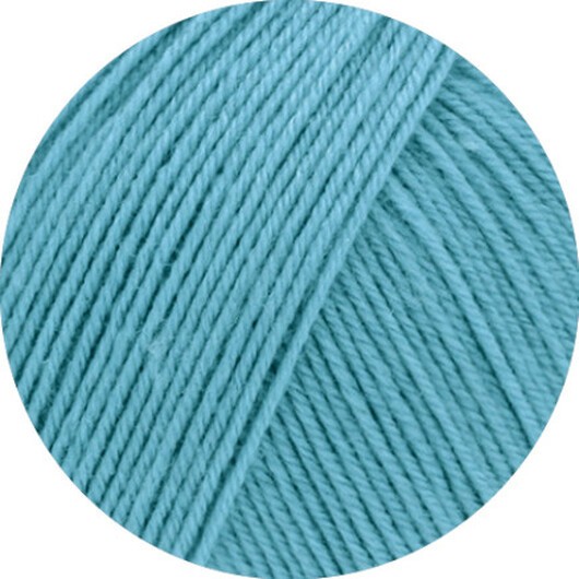 Lana Grossa Meilenweit 100 SETA Garn 55 Himmelsblå