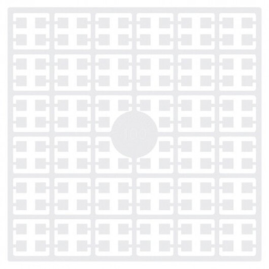 Pixelhobby Midi Pärlor 100 Vit 2x2mm - 140 pixels