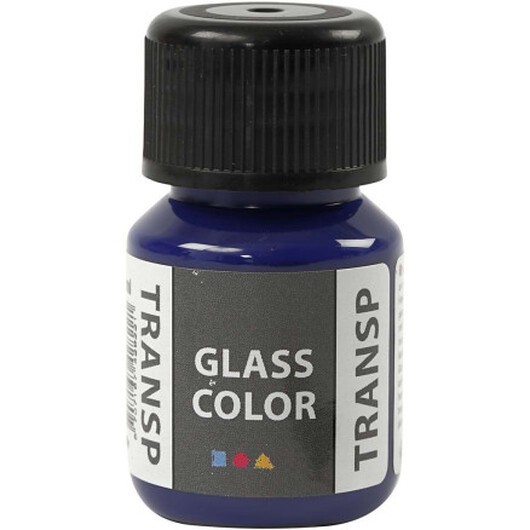 Glasfärg transparent, briljantblå, 30 ml/ 1 flaska