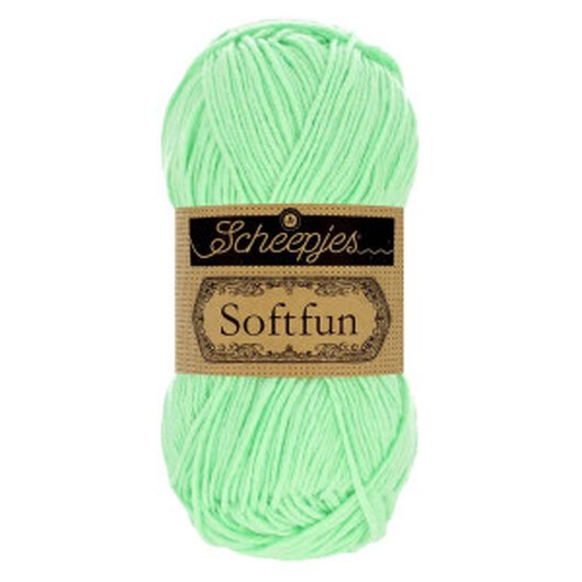 Scheepjes Softfun Garn Unicolor 2640 Mint