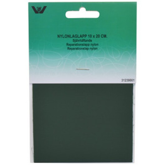 Reparationslapp Självhäftande Nylon Mörkgrön 10x20 cm - 1 st.
