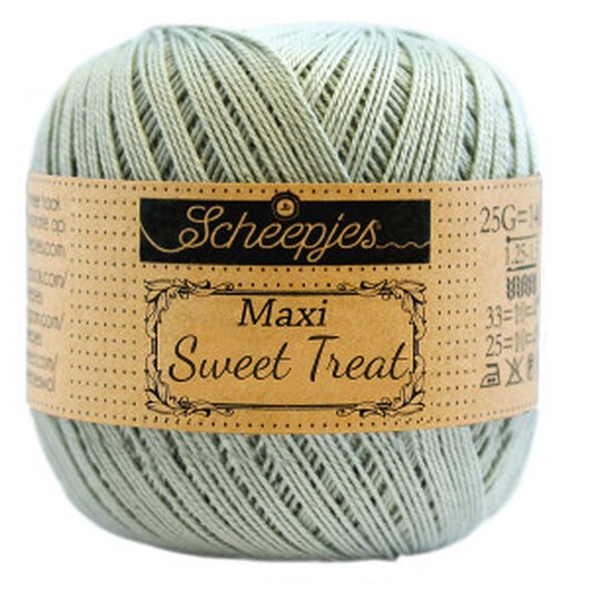 Scheepjes Maxi Sweet Treat Garn Unicolor 402 Silver Green