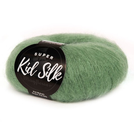 Mayflower Super Kid Silk Garn Unicolor 79 Myrtengrön