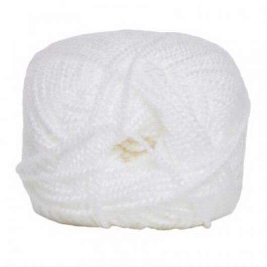 Hjertegarn Perle Acryl Garn 2011 Vit